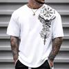 Pattern T-Shirts Men 3d Printed Top Fashion Tee Vintage O Neck Short Sleeve T Shirt Clothing Harajuku Male Tops