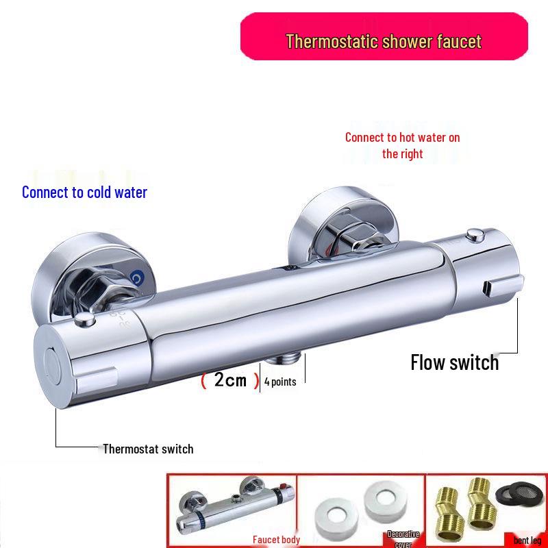 Concealed Thermostatic Shower Mixer Valve for Bathtub