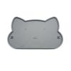Silicone Pet Feeder Mats Cat-shaped Cat Placemat Portable Pet Bowl Mat  Kitten Feeding