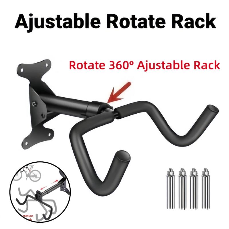 Bicycle Wall Storage Rack Anti-Scratch Heavy Duty Bike Suspension Bracket for Indoor Home Apartment Use