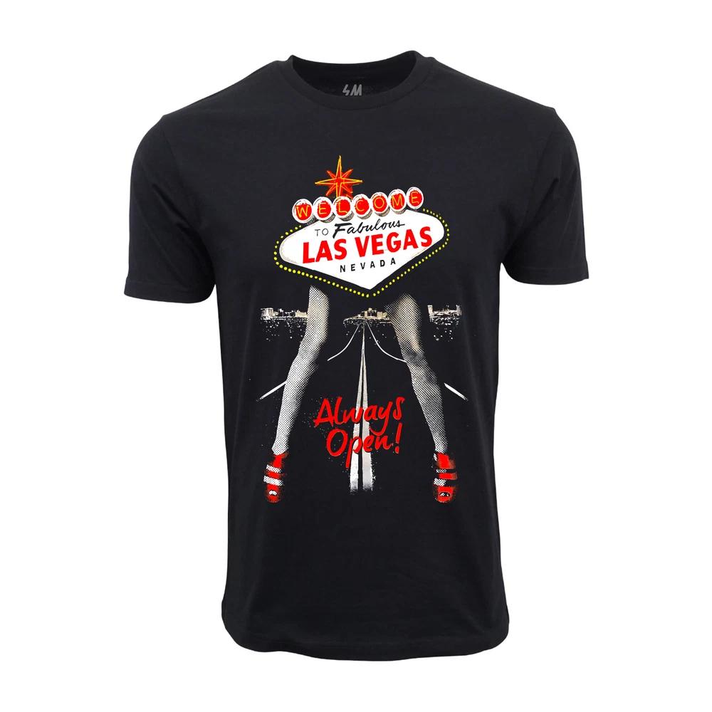 Welcom To Fabulous Las Vegas Always Open Graphic T Shirt S
