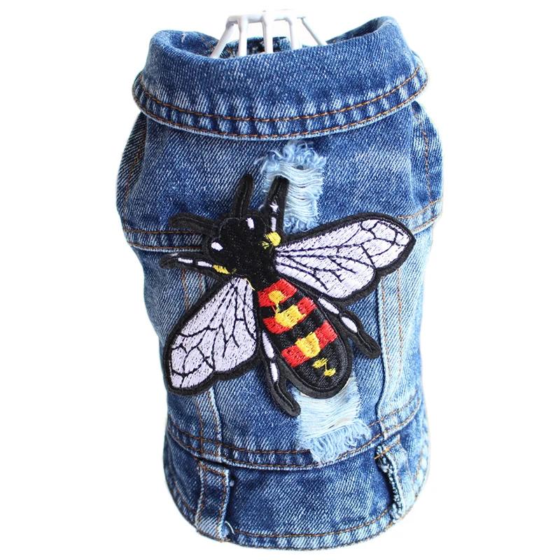 Wear-resistant Denim Chihuahua Dog Clothes Summer Puppy Sleeveless Shirt for Small Medium Dogs Yorkshire Outfit Multiple Options