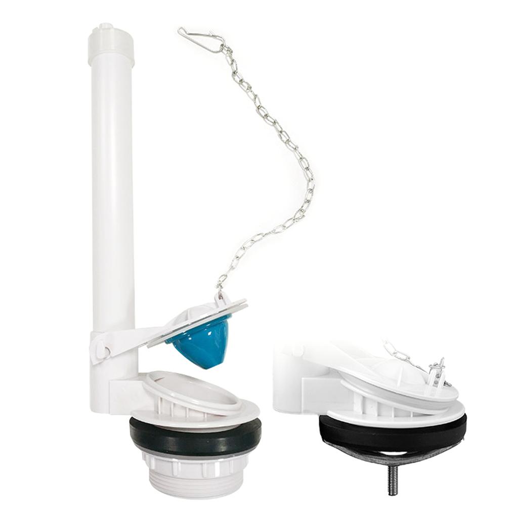 Simple & Quick Install Flush Valves Space Saving Plastic Flush Valves Toilet Tank Accessories for Household Office