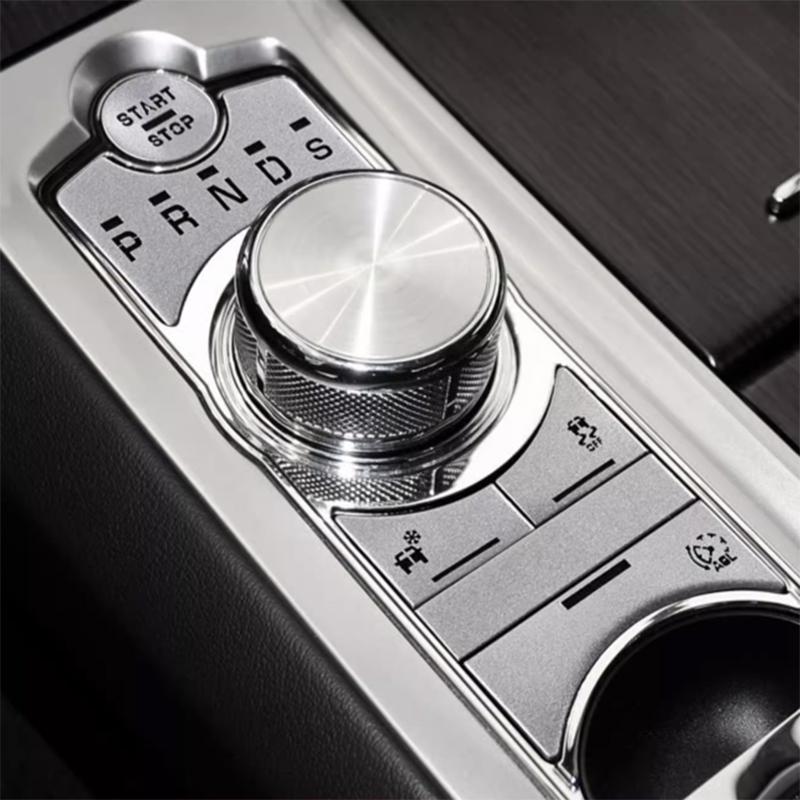 For Jaguar XF Sticker Gear Button Accessories For Car Interior Replacement Parts X250 Center Console Button Cover 2010 To 2015