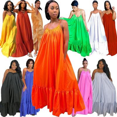 2025 Sommer Europäische und Amerikanische Damen Sexy Ärmelloses Umstands-Strandkleid mit Strapsen - Große Größen