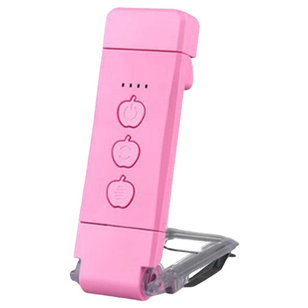 

Перезаряжаемый от USB портативный светодиодный светильник-клипса для чтения, уход за глазами, лампа для книги, ночник для чтения в постели розовый