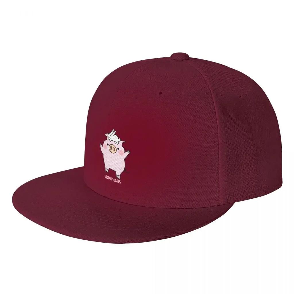 Giddy Piggies Love Bunny Baseball Cap Military Tactical Cap Beach Bag Women Beach Fashion Unisexs