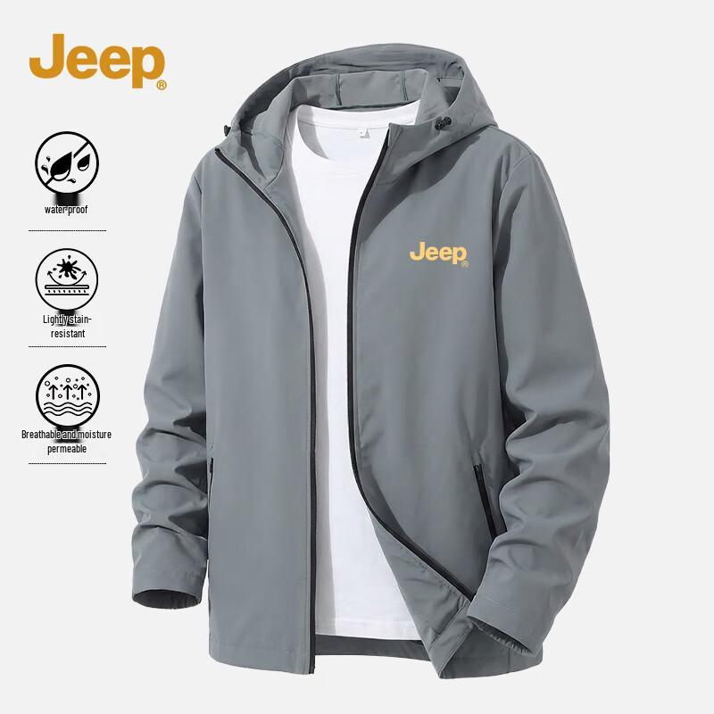 

JEEP Men s Waterproof Outdoor Hooded Jacket 2XL