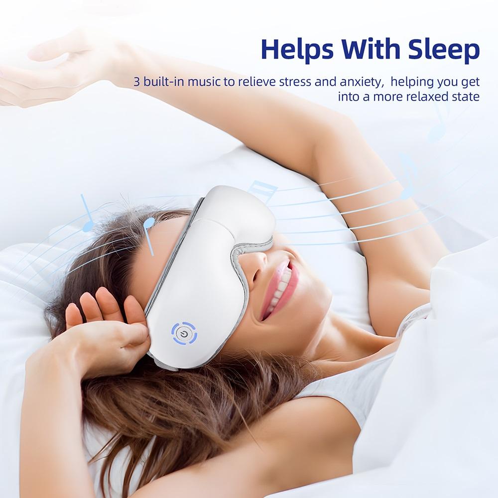 Air Pressure Vibration Eye Massager Relieves Eye Fatigue Eyes Patch Eyes Massage Healing Music Eye Fatigue Relief Massage