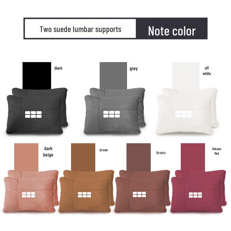 Compatible with Geely Galaxy L7: Headrests, lumbar pillows, seat cushions, neck pillows, and lumbar supports.