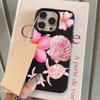 Hawaiianische Meeresschildkröte Rosa Blume Hülle für iPhone 17 Air 16 E 15 14 Plus 13 12 11 Pro Max XS Max Stoßfeste Weiche Silikonhülle