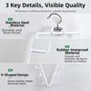 Space Saving Double Sided Hanger Metal Hat Rack Durable V Shaped Hanger  for Wardrobe