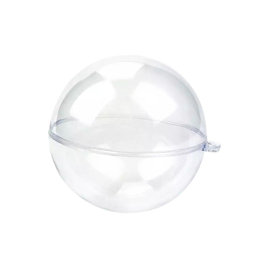 15pcs Plastic Hollow Ball Christmas Hollow Ball Decorations Ball Shopping Mall for Window Transparent Ball Candy Box