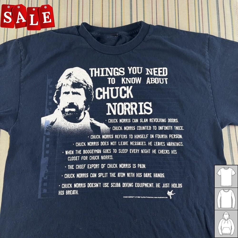 

Hot Chuck Norris Gift For Fans Unisex S5XL Shirt TH1035 Unisex T-Shirt XXL