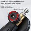 Household graffiti car cleaning gun set contains foam cannon, 5 nozzles, nozzle base and original plastic Karcher adapter