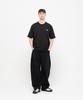 Chambros Curved Balloon Cotton Denim Pants [Black]
