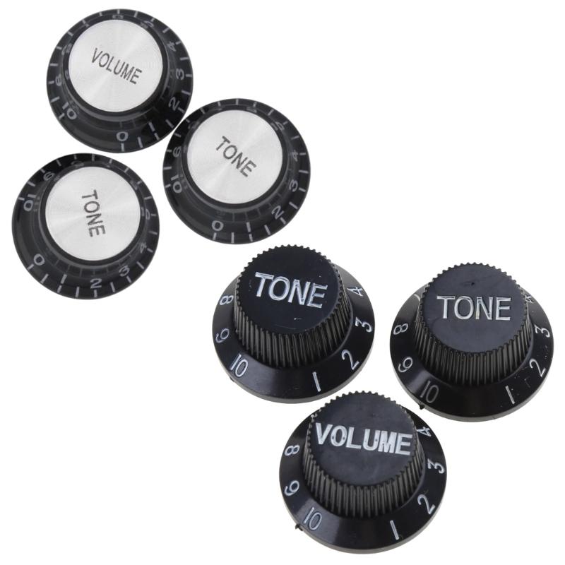 3 Stück Volumen-Tonregler-Knöpfe Potentiometerkappe für E-Gitarre oder Bass