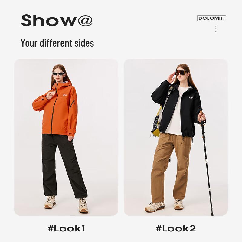 Navigare Men's Outdoor Waterproof Hooded Hardshell Jacket