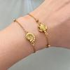 Retro Ocean Style Seashell & Turtle Stainless Steel Bracelet - European & American Fashion
