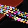 1String, Natural Shell Cross Beads for Jewellery Making DIY Supplies, Unique Christian Gift for Women Girls, Length 38cm