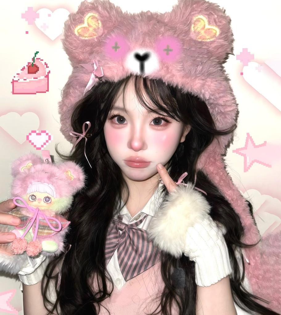 MayMei Cookie Bear Series Plush Toy Blind Box - Adorable Soft Bear-Shaped Accessory, Approx. 13cm, Bag Keychain, Collectible Toy, Birthday Gift (2 Ran