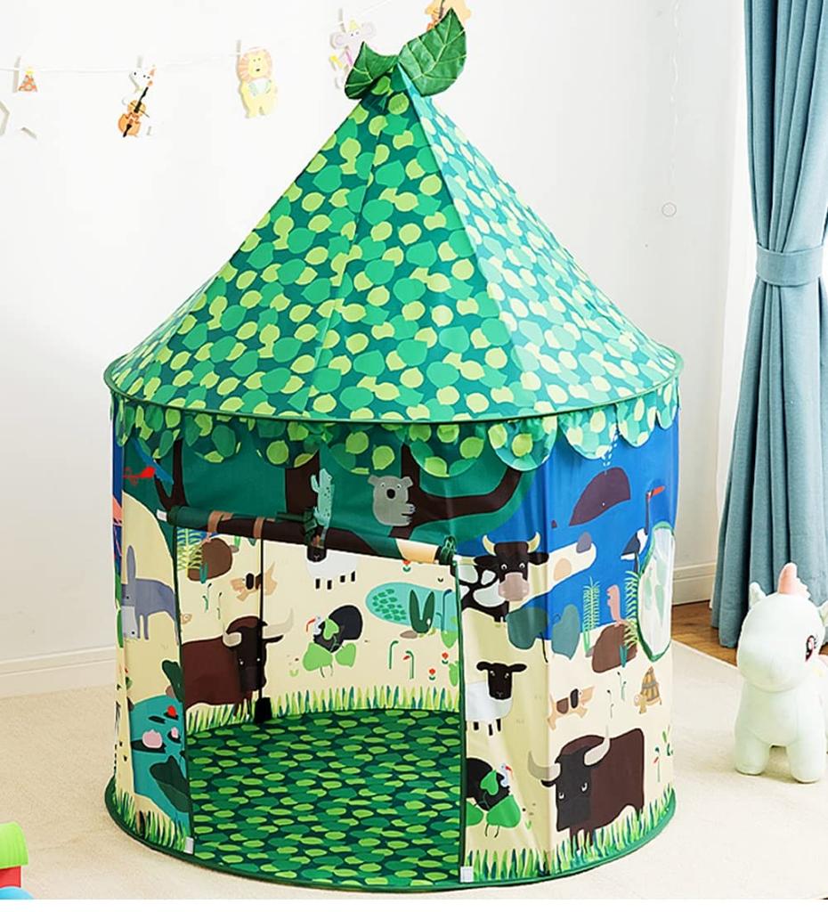 Benebomo Kids Tent Play Tent Kids Tent Kids Room Kids Tent Kids Tent Kids Playhouse Toy Indoor Outdoor Girls Boys Forest Folding Tent Toy Storage Kids