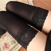 80D Velvet Leg Warmers Women Sexy Lace Top Silicone Hold Up Thigh High Stockings Elastic Nylon Medias  Lingerie
