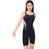 Li Ning Competitive Series Comfortable Casual Simple Breathable Sports Short Sleeve One-Piece Swimsuit Women swimsuit Black LSYW178-2
