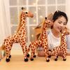Giraffe Plush Stuffed Animal Toy for Kids Soft Child-friendly Plushie Fluffy Gift for Christmas Photography Prop