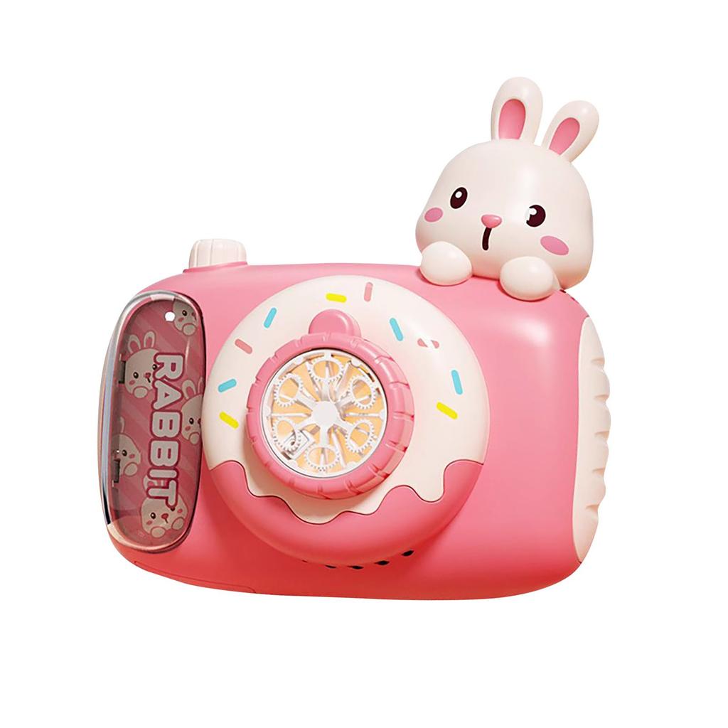 Children's Handheld Bubble Machine Camera Lighting Effect Bubble Machine Fully Automatic Bubble Machine (2 * 30ml Bubble Solution)