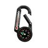 OEING Outdoor Multifunction Compass Carabiner with Thermometer (2-Pack)
