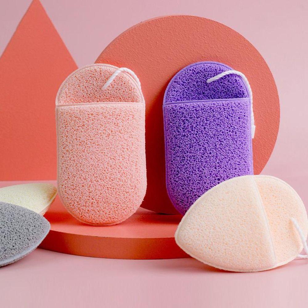 

Gloves Face Towel Makeup Remover Gloves Washable Cotton Pads Face Wash Puff Face Deep Cleaning Pads pink water drop