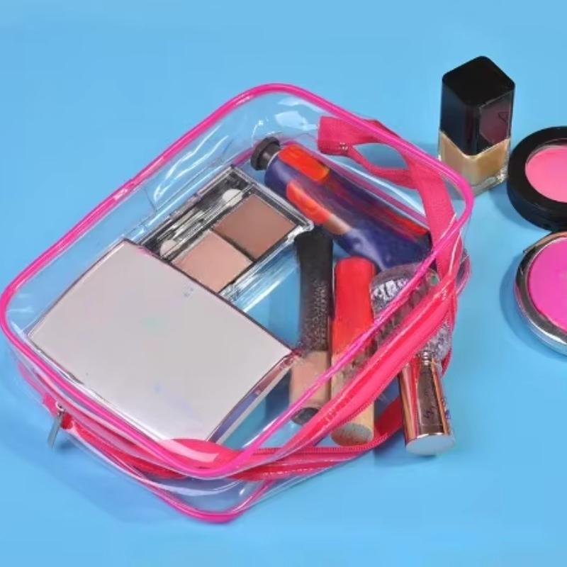 

Дизайн бренда Прозрачная косметичка Утолщенная ПВХ Сумка для хранения косметики Водонепроницаемый Дорожный Портативный Набор туалетных сумок небесно-голубой