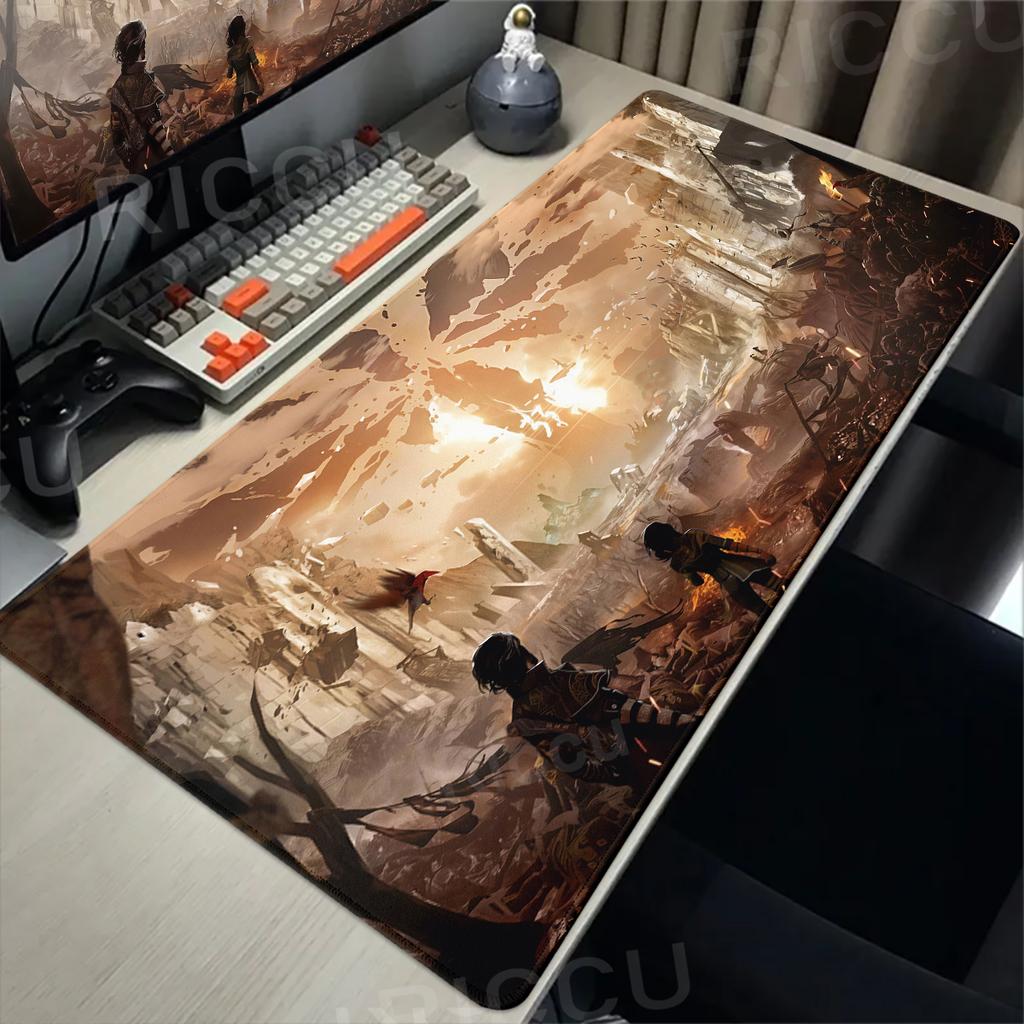 Clair Obscur Expedition 33 Podkładka pod mysz XXL Podkładka pod klawiaturę i mysz ścieg Podkładka pod mysz Podkładki na biurko Akcesoria do PC do gier Mata do e-sportu 90x40cm