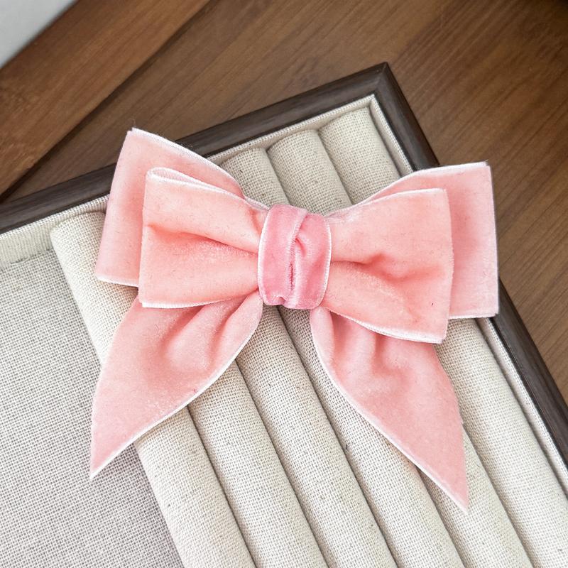 Red Black Velvet Wide Bow Headband For Girls Women Winter Hairband Fashion Temperament New Year Hair Accessories