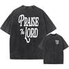 T-shirt Oversize 100% Cotone, Loda Il Signore Streetwear Vintage Unisex