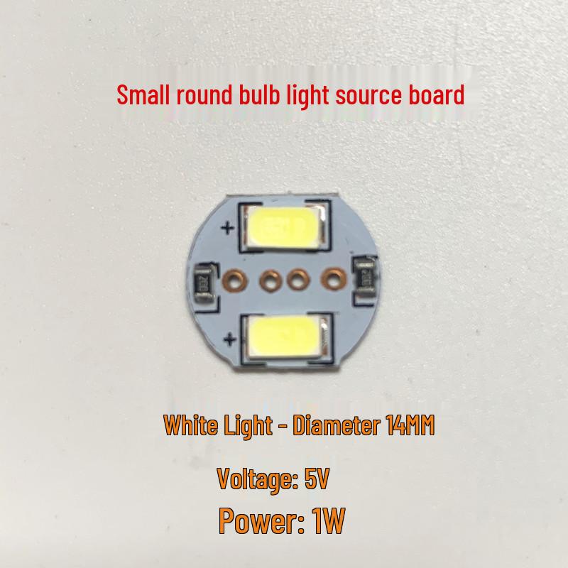 Portable USB Mini LED Night Light - Creative Round Ambient Lamp (White, Warm, Red, Blue, Green, Yellow, Purple)