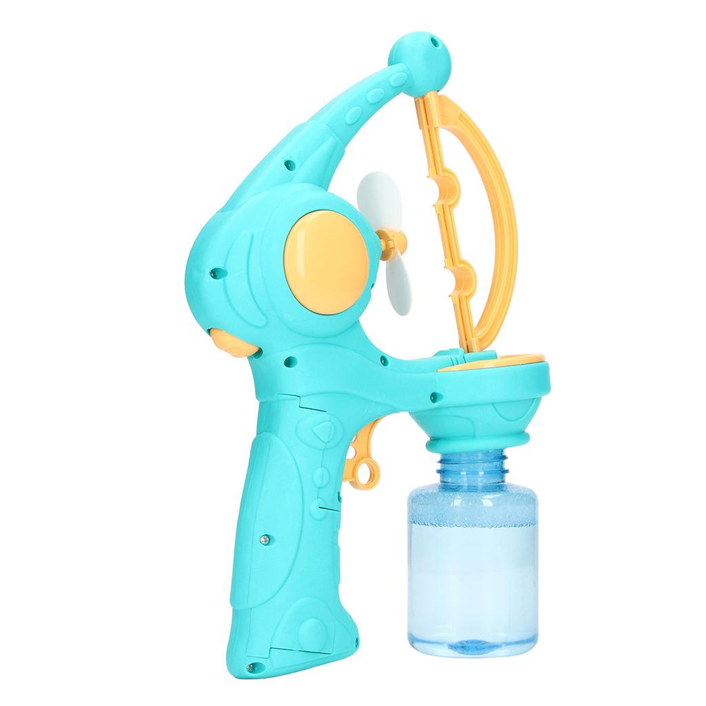 Bubble   Automatic Convenient Handle Battery Powered Interesting Fan Function Cartoon Bubble Machine for Toy