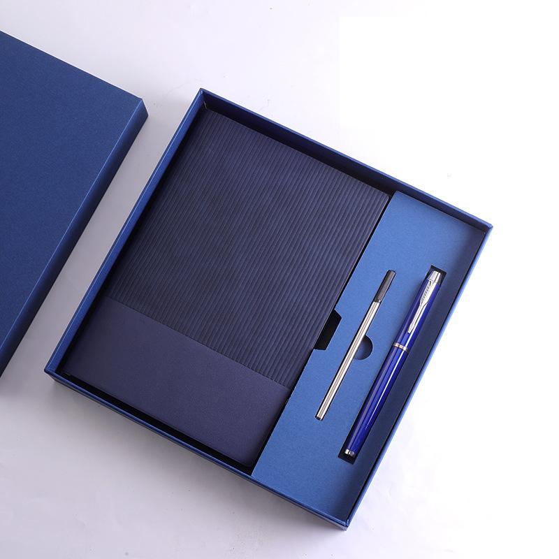 (Gratis gravering av logotyp) A5 kontorsanteckningsbok med presentförpackning, studentdagbok, handbok med spänne, mötesprotokollbok, ämnesanteckningsbok