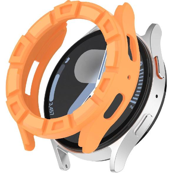 Compatible for Samsung Galaxy Watch FE/Galaxy Watch 7/Galaxy Watch 5/Galaxy Watch 4 40MM 44MM Case Protective Bumper Cover Case Accessories (5Colors,