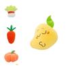 Cuddly Plush Fruits Vegetables Keychain Pendant Dolls Banana Orange Peach Eggplant Carrot