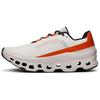 On Cloudmonster Abrasion Resistant Low Top Carbon Plate Long Distance Running Shoes Women's White Orange 61.98083