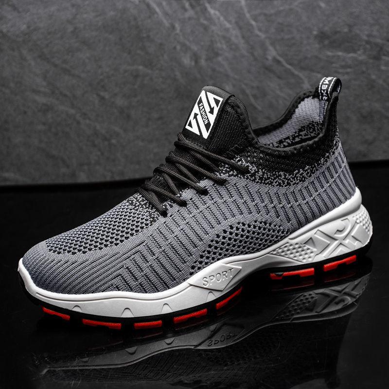 Fashion Casual Shoes Men's Sports Shoes Mesh Fly-woven Sports Running Shoes