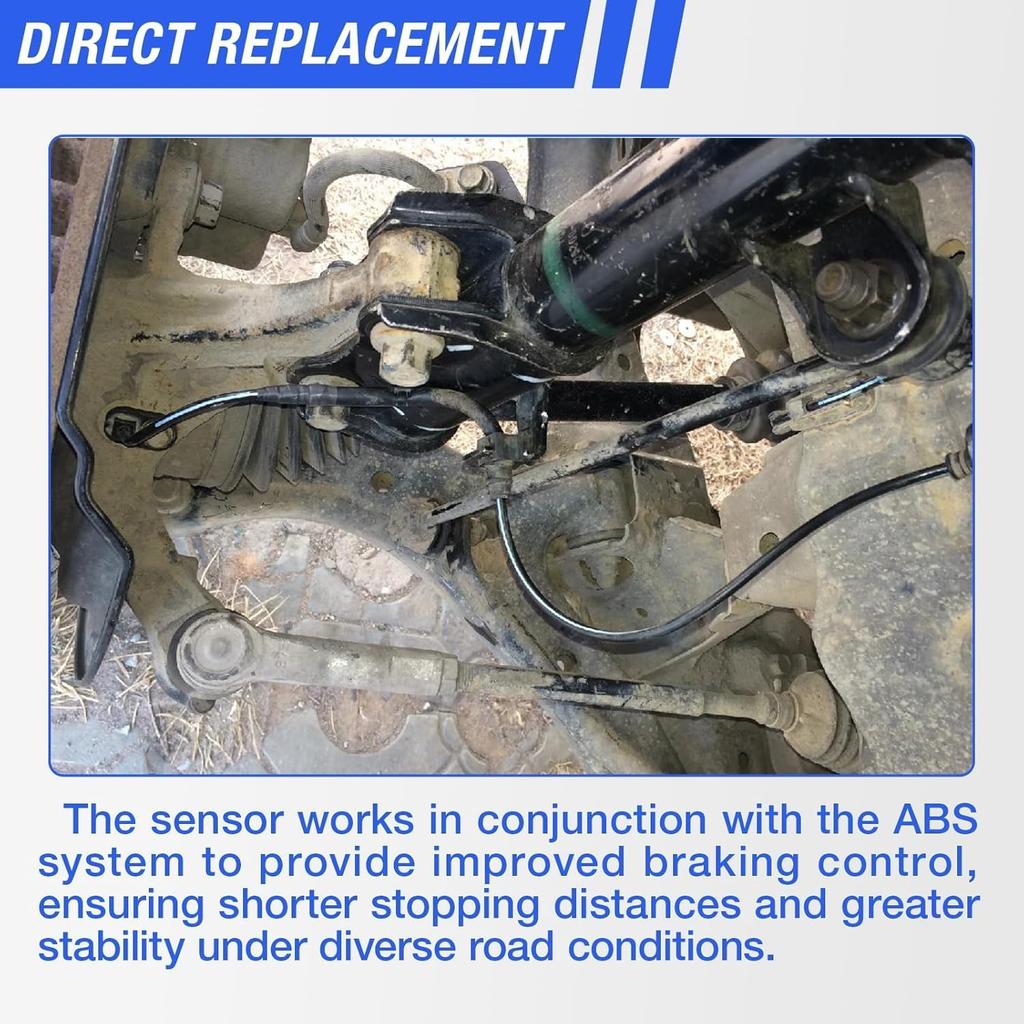 ABS Wheel Speed Sensor Front Left Right Compatible With 2003-2007 Honda Accord 2004-2008 Acura TSX Driver Passenger Side ABS Sensors # 57450-SDC-013