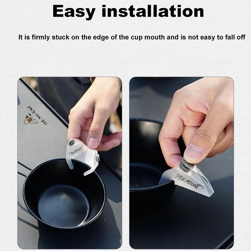 Lightweight Portable Outdoor Camping Bowl Drain Spout PP Versatile Extended Mouth Hand Drip Coffee Guide Nozzle Camping Tool