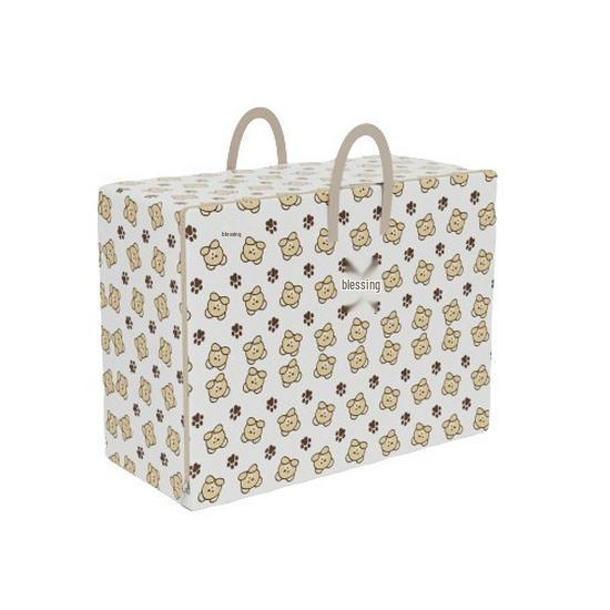 Large Capacity Dustproof Clothing Storage Bag with Transparent Window Standard Handle 50x35x20cm