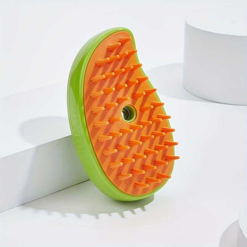 

Steam Brush for Pets - USB Rechargeable, Silicone Bristles for Shedding & Cleaning, Removes Loose Hair, Tangles, Mats белый