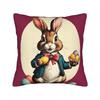 Funny Easter Cats Ears Bunny Eggs Pillow Case  Comfy Pillow Cover Vintage Pillowcases For Sofa Couch Bed Living Room