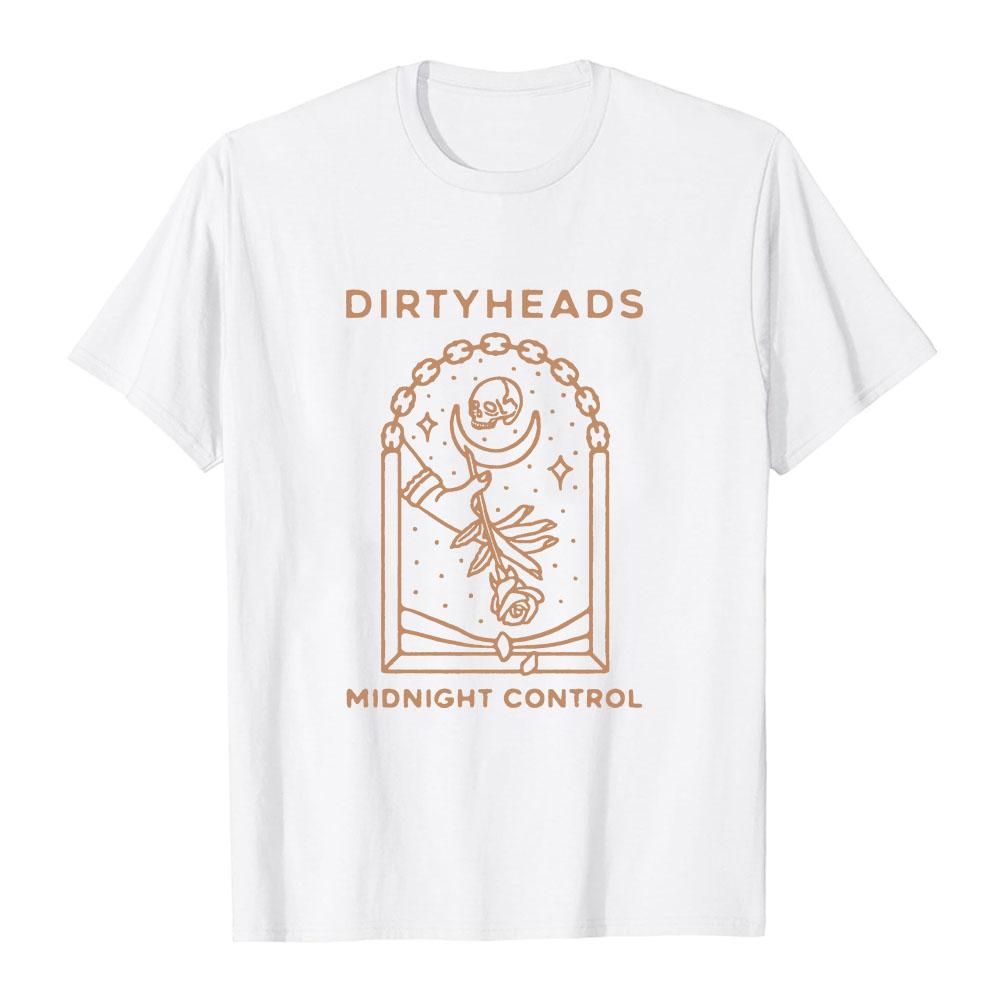 

Футболка Midnight Control Группа DIRTY HEADS Хип-хоп Футболка Унисекс Уличная одежда Летняя Хлопковая Футболка с коротким рукавом Одежда с принтом XS белый