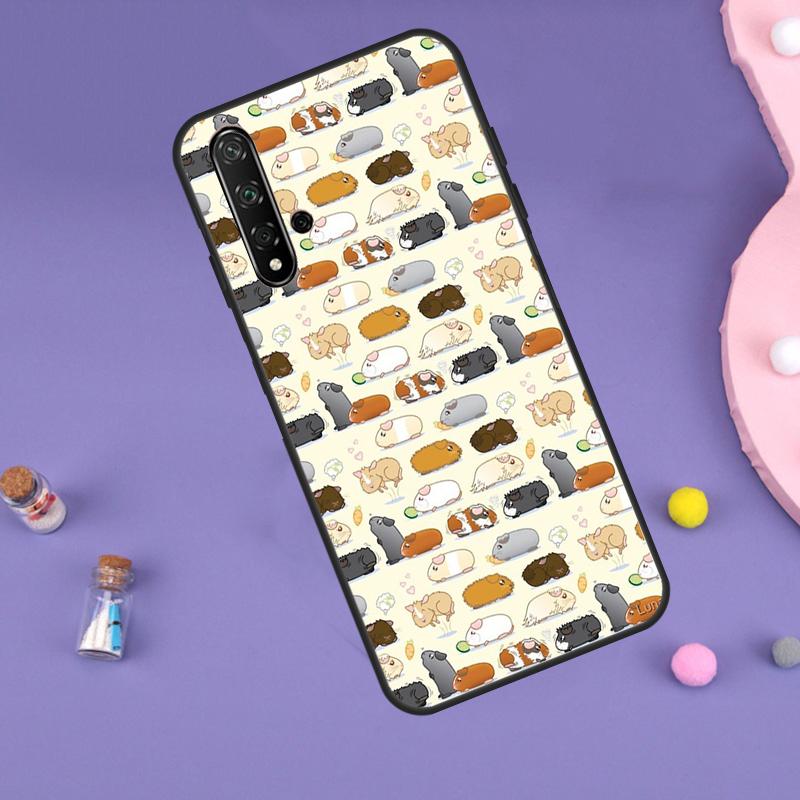 Cute Cartoon Guinea Pig For Huawei Nova 10 9 SE 3i 7i 8i 11i 12i Y60 Y61 Y70 Y72 Y73 Y90 Y91 P20 P30 P40 Lite Case
